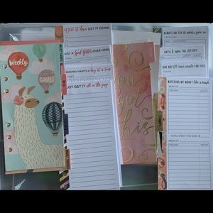 Planner inserts for ringed TN travelers notebook